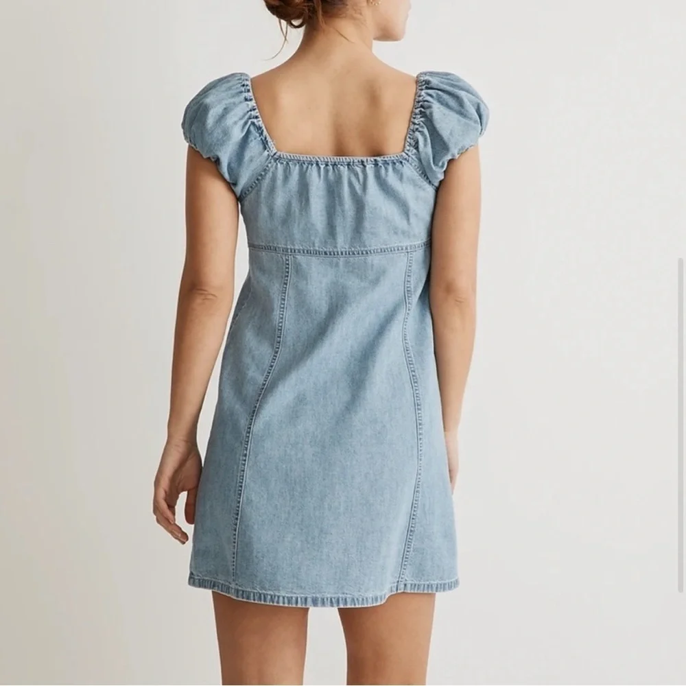MADEWELL | Denim Margie Mini Dress in Bevy Wash - Picture 3 of 11